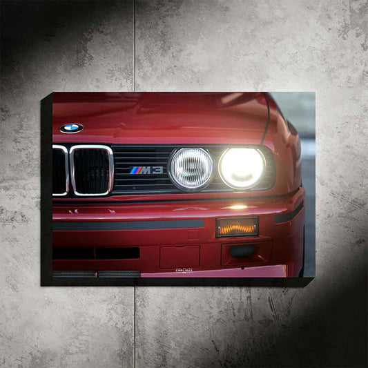 BMW M3 E30 NEON Poster (Natural White LED)