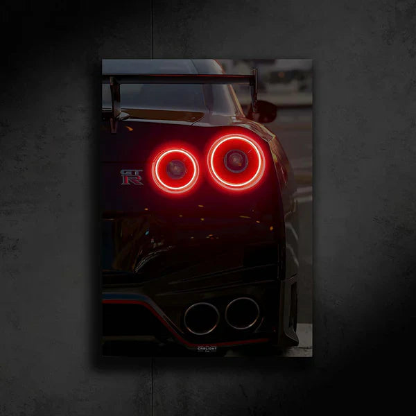 Nissan GTR Nismo R35 NEON Poster (Red LED)