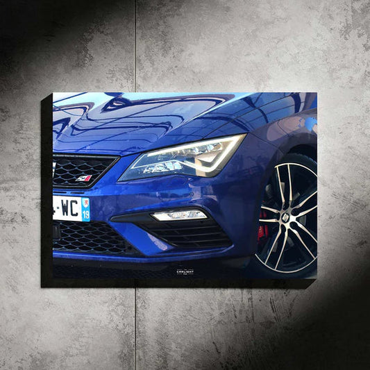 Seat Lean Cupra Neon Poster (Natural White LED)