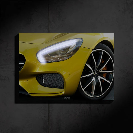 Mercedes AMG GT NEON Poster (White LED)