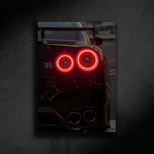 Nissan GTR Nismo R35 NEON Poster (Red LED)