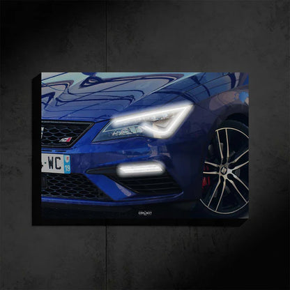 Seat Lean Cupra  Neon Poster (Natural White LED)