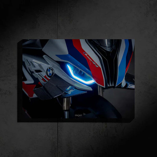 BMW M1000RR NEON Poster (LED ice blue)